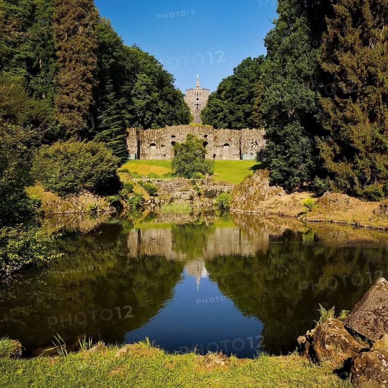 Bergpark Wilhelmshöhe with the Hercules Building, UNESCO World Heritage Site, Kassel, Hesse, Germany, Europe
