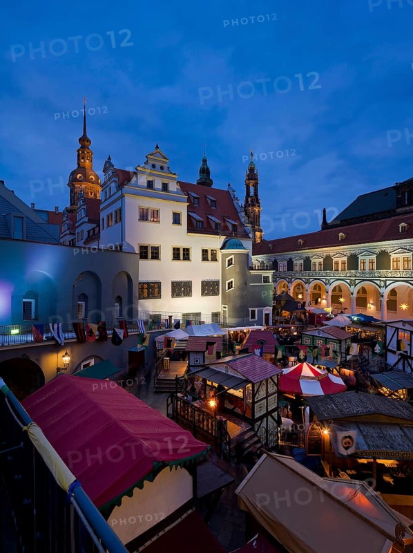 Historic Christmas Market in the Stable Yard of the Residence Palace