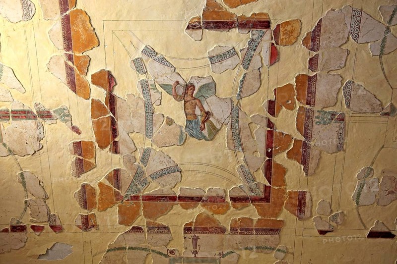Wall fresco in the Historic Villa San Marco, Stabiae, Castellammare di Stabia, Campania, Italy, Europe