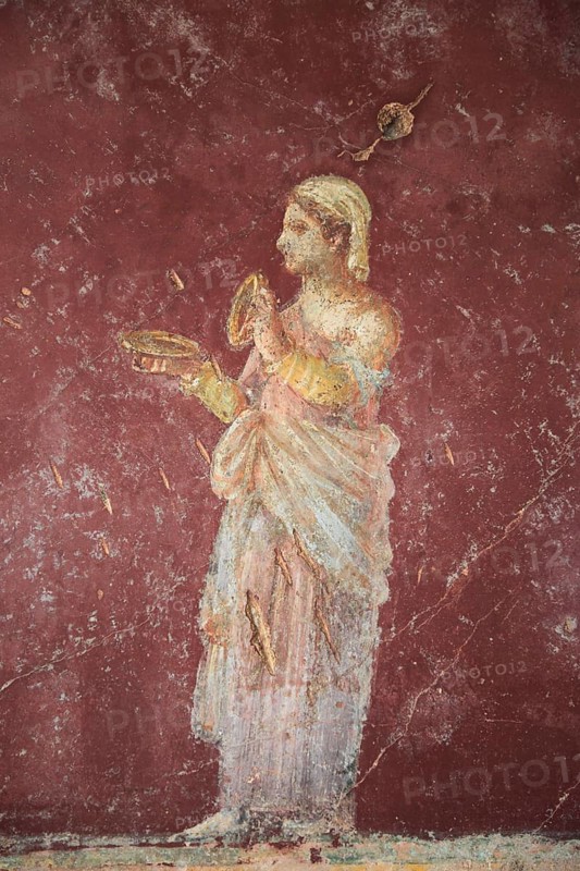 Wall fresco in the Historic Villa San Marco, Stabiae, Castellammare di Stabia, Campania, Italy, Europe