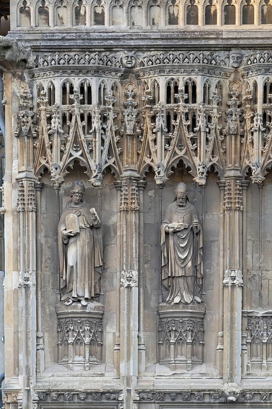 Detail, Cathedral, Canterbury, Kent, England, Great Britain