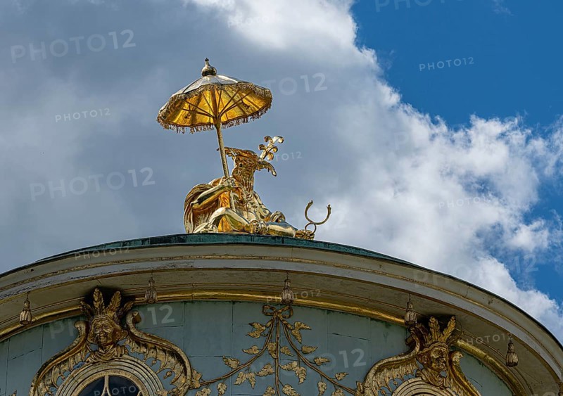 The Tea House in Sanssouci Palace Park in Potsdam, Brandenburg, Germany, Europe