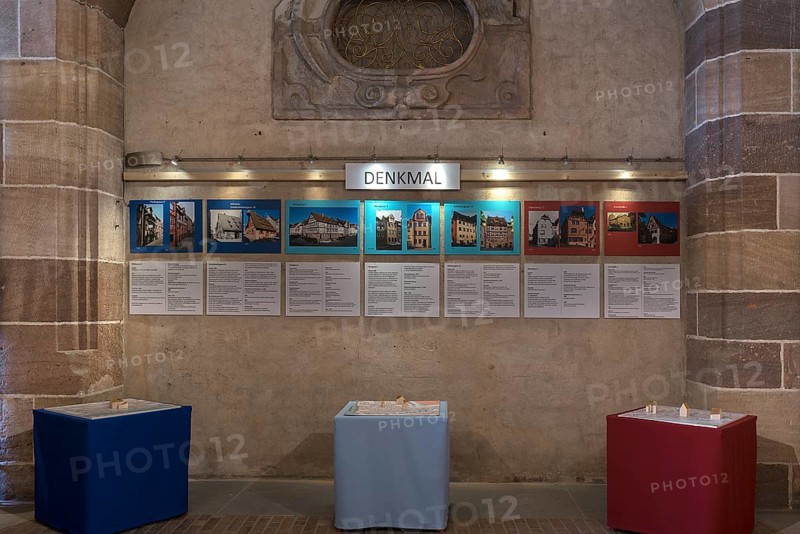 Pellerhaus Entrance Hall, 50 Years Old Town Friends of Nuremberg, Documentation, Egidienplatz, Nuremberg, Middle Franconia, Bavaria, Germany, Europe