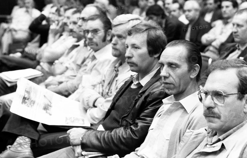 The general meeting of shop stewards of Hoesch AG Westfalenhuette in IG Metall discussed problems of their organisation on 25.07.1980 in Dortmund, Germany, Europe