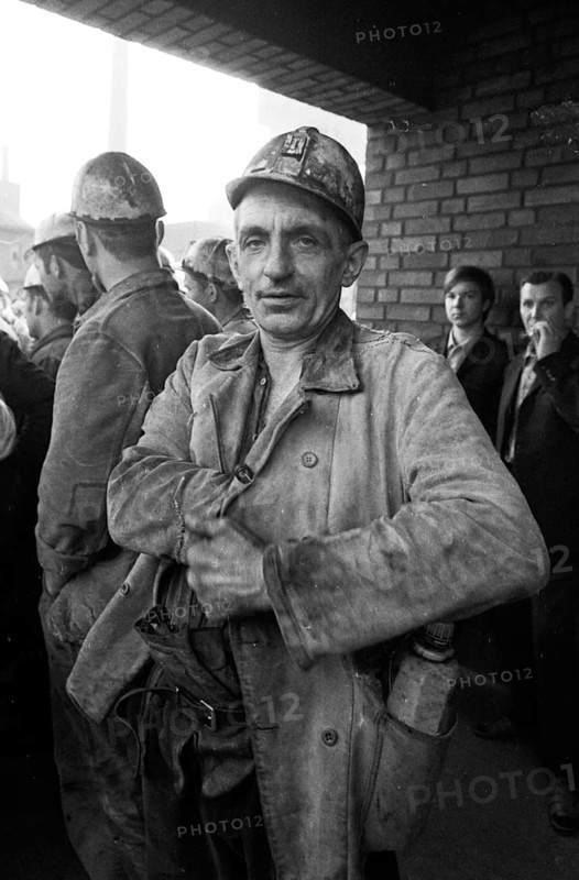 The spontaneous strike, here on 10.9.1969 by the miners of the Minister Stein colliery, was one of the starting points of the strike movement of what later became known as the September strikes in the coalfield, Germany, Europe
