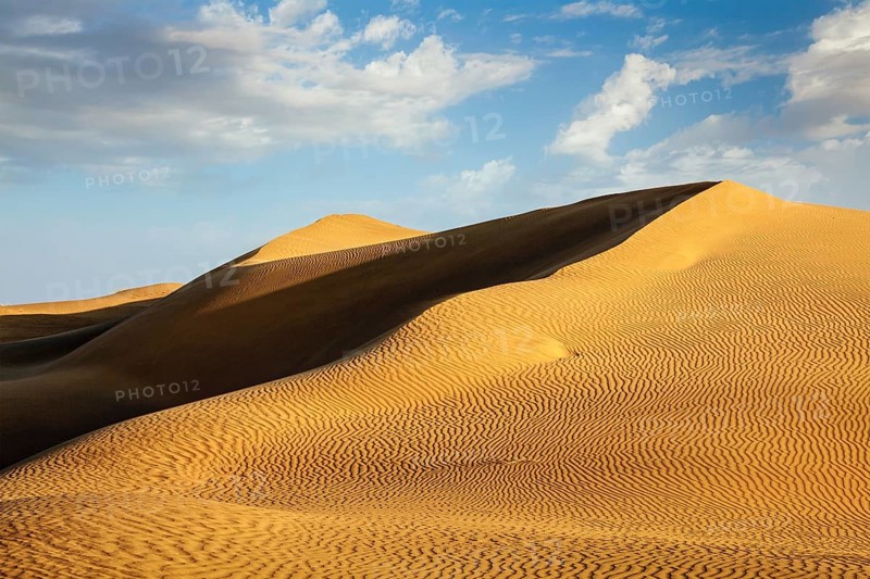 Dunes of Thar Desert. Sam Sand dunes, Rajasthan, India, Asia