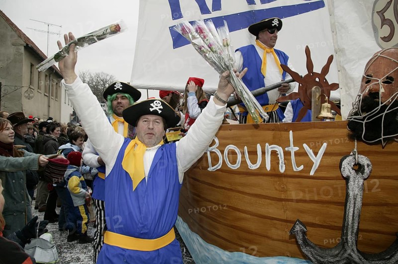 Saxony's biggest carnival party in Radeburg. Since 1957, the big parade of over 65 floats has been travelling through the town