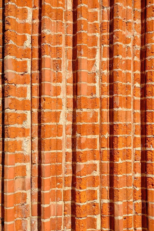 Fascia of a church portal with archivolts from the brick Gothic period, using the example of the Marienkirche, Wismar, Mecklenburg-Western Pomerania, Germany, Europe