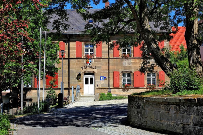 Himmelkron town hall, Kulmbach district, Upper Franconia, Bavaria, Germany, Europe
