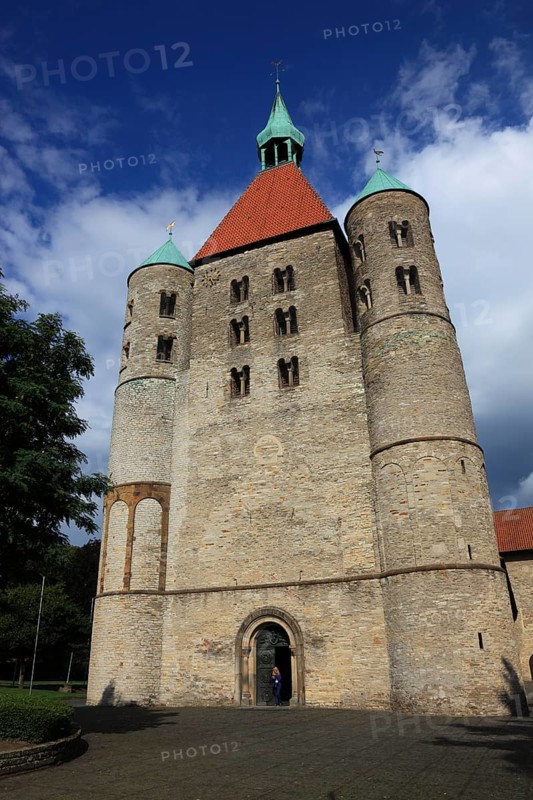 St. Bonifatius, a former free-world ladies' convent with a collegiate church in Freckenhorst, Warendorf district, North Rhine-Westphalia, Germany, Europe