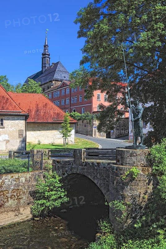 Himmelkron Monastery, monastery mill and former malt house, Kulmbach district, Upper Franconia, Bavaria, Germany, Europe