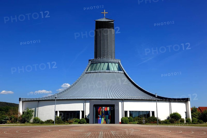 St. Christopher's motorway church, Himmelkron, Kulmbach district, Upper Franconia, Bavaria, Germany, Europe