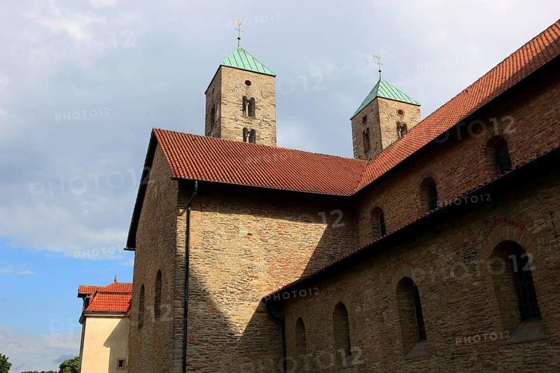 St. Bonifatius, a former free-world ladies' convent with a collegiate church in Freckenhorst, Warendorf district, North Rhine-Westphalia, Germany, Europe