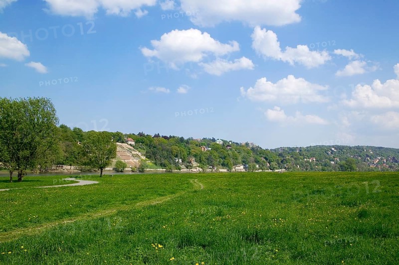 DEU sachsen elbe Sylvio Dittrich Photo subject to fee! Contact T.:01772156417 View of the Elbe slopes