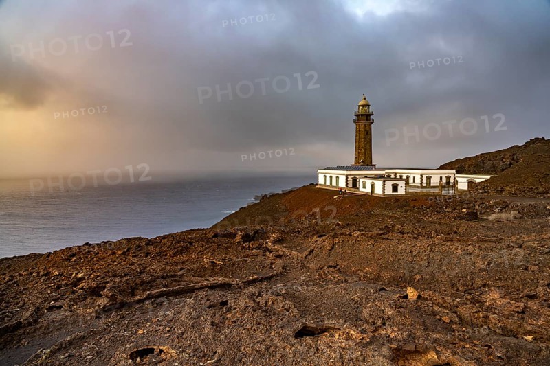Lighthouse at Punto de Orchilla at dusk, El Hierro, Canary Islands, Spain, Europe