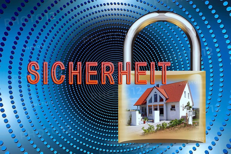 Symbolic image, security, burglary, theft, robbery, liability insurance, household contents insurance, insurance loss, building security, devastation, police, risk, Germany, Europe