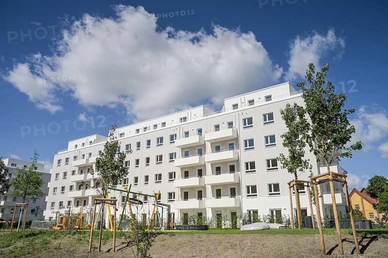 Residential buildings, condominiums, Havelgalerie of BUWOG, Parkstraße, Hakenfelde, Spandau, Berlin, Germany, Europe
