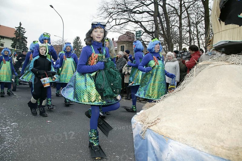 Saxony's biggest carnival party in Radeburg. Since 1957, the big parade of over 65 floats has been travelling through the town
