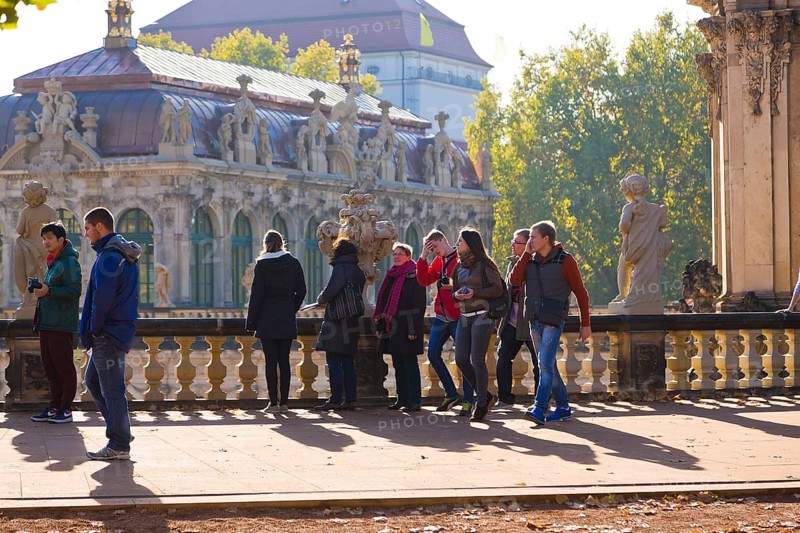 Dresden Zwinger in autumn