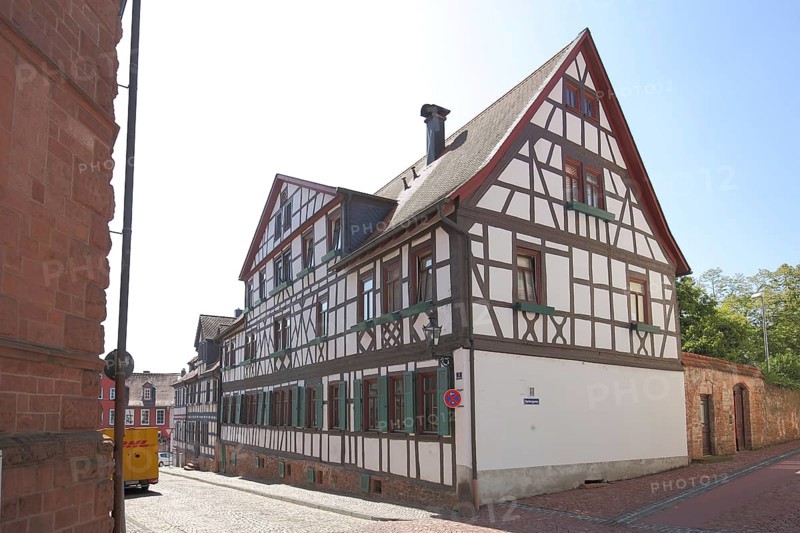 Half-timbered house in Kuhgasse, Gelnhausen, Hesse, Germany, Europe