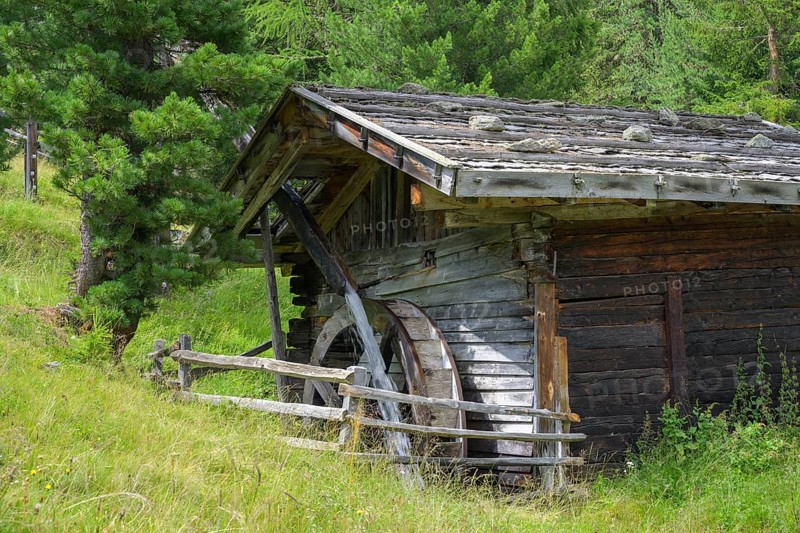 Mill, Stallwies, Martell, South Tyrol, Italy, Europe