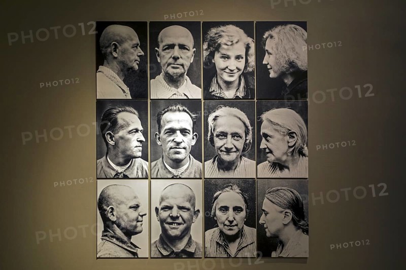 Photos of victims of the Action T4, Aktion T4, a Nazi Germany's non-voluntary euthanasia programme to exterminate psychiatric patients