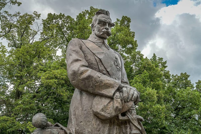 Monument to Josef Pilsudski, Belwederska, Warsaw, Mazovian Voivodeship, Poland, Europe