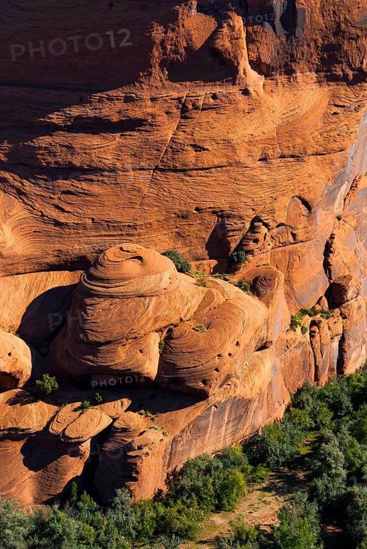 Rock formation in Chelly Canyon National Park, Arizona, USA, North America