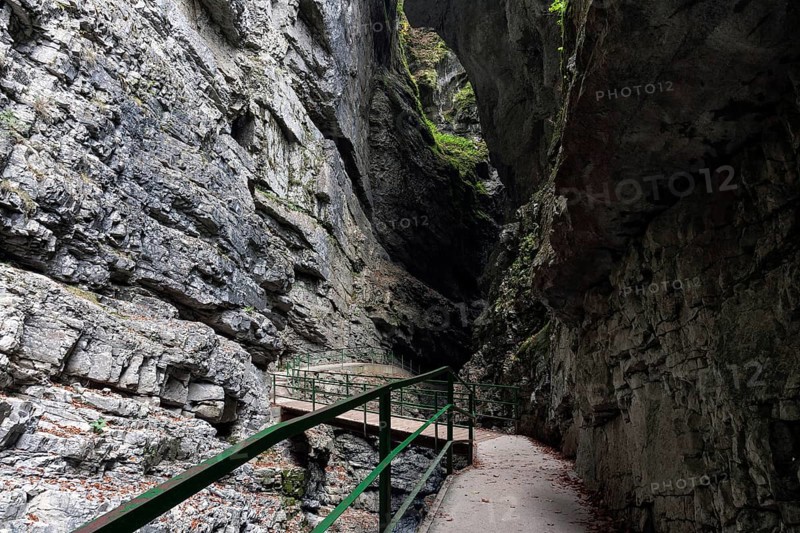 River Breitach and Breitachklamm gorge near Oberstdorf, Oberallgäu, Allgäu, Bavaria, Germany, Europe