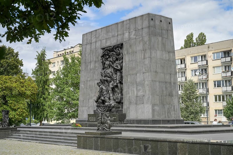Monument to the Heroes of the Ghetto, Ludwika Zamenhofa, Warsaw, Mazovian Voivodeship, Poland, Europe