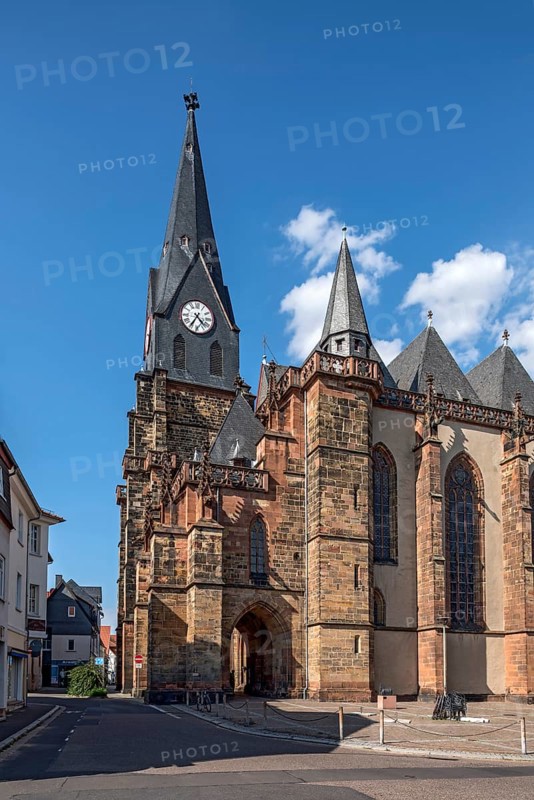 Church of Our Lady, Gothic hall church, Old Town, Friedberg, Wetterau, Hesse, Germany, Europe