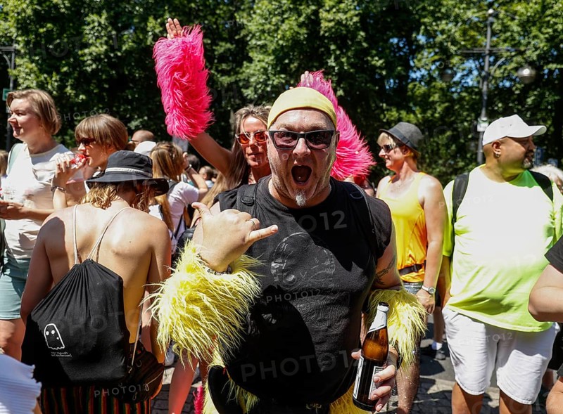 Techno fans celebrate Rave the Planet in Berlin, Berlin, 08.07.2023