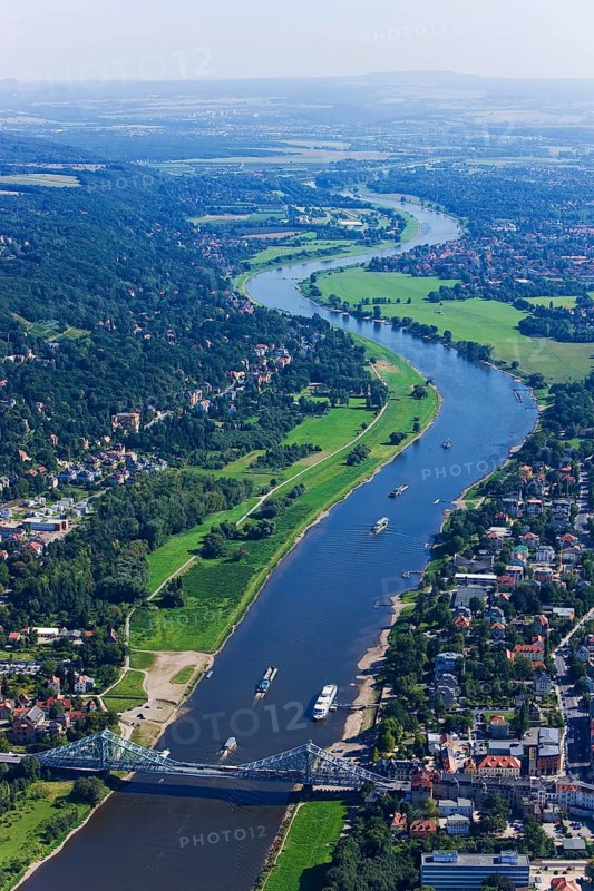 Aerial view Dresden Blue Wonder