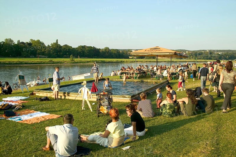 Fährgarten Johannstadt on the Elbe