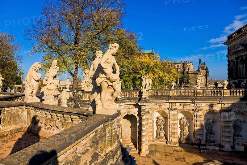 Dresden Zwinger in autumn