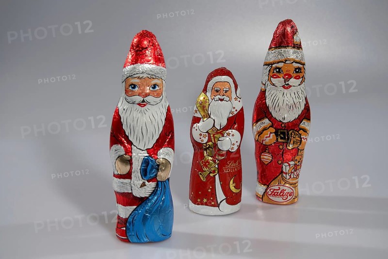 Weihnachtsmann aus Schokolade