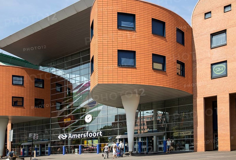 Modern architecture railway station, Amersfoort, Netherlands