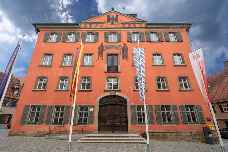 Private house for the postmaster and later mayor built in 1733, town council since 1855, Dinkelsbühl, Bavaria, Germany, Europe