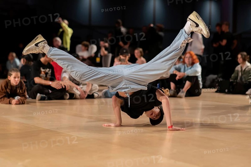 Young dancer, official World Championships in Breakdance, World Cup in Hip-Hop, 2024, Magdeburg, Saxony-Anhalt, Germany, Europe