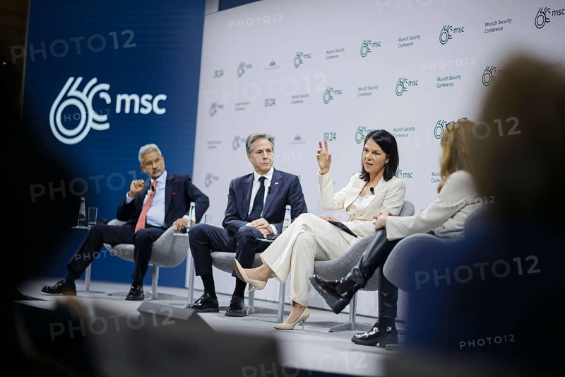 60th Munich Security Conference. Panel discussion on 'Äô Growing the Pie: Seizing Shard Opportunities'Äô with Annalena Bärbock (Bündnis 90/Die Grünen), Federal Foreign Minister, Antony Blinken, Secretary of State of the United States of America, and Subrahmanyam Jaishankar, Foreign Minister of India. Munich, 17.02.2024. Photographed on behalf of the Federal Foreign Office