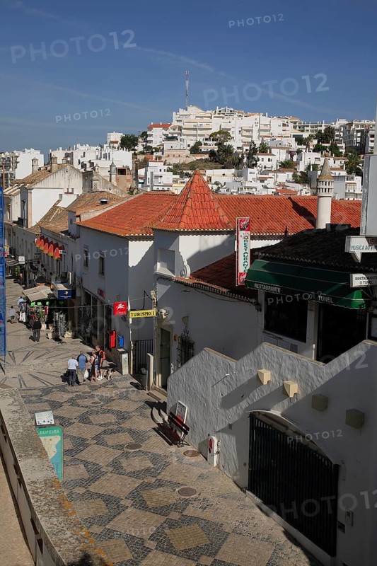 Pedestrian zone in Albufeira, Algarve, Portugal, Europe