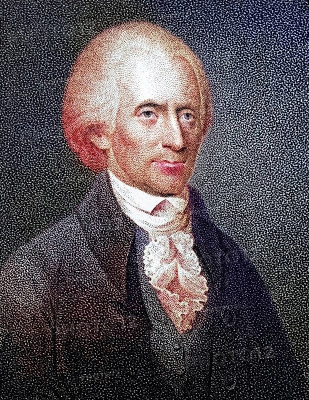 Richard Henry Lee, 1732 to 1794, American Statesman and Founding Father Signer of the Declaration of Independence Nineteenth century engraving by P Maverick and JB Longacre after a drawing by Longacre from a miniature, Historic, digitally restored reproduction from a nineteenth century original, Record date not stated