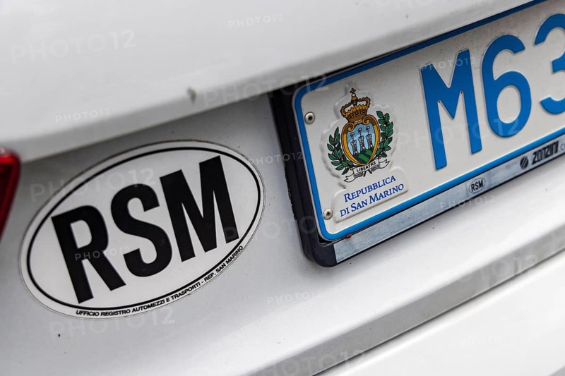 Vehicle registration number, International licence plate for the Republic of San Marino