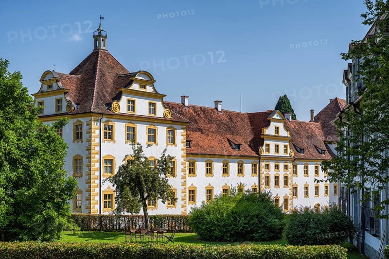 Baroque Salem Castle, former imperial abbey, former monastery of the Cistercian order, Salem, Lake Constance, Lake Constance district, Baden-Württemberg, Germany, Europe