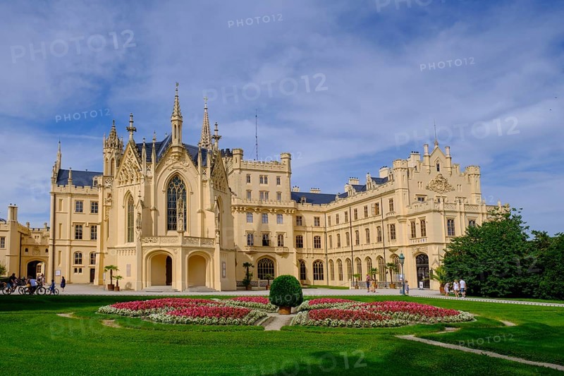Eisgrub Castle, Lednice Castle, UNESCO, Morava, South Moravia, Moravia, Czech Republic, Europe