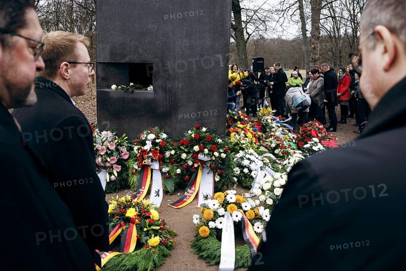 Commemorative event on the occasion of Holocaust Remembrance Day, in memory of the victims of National Socialism, at the Memorial to the Homosexuals Persecuted under National Socialism in Berlin, 31 January 2024