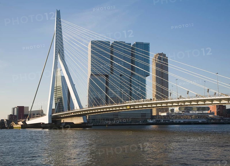 De Rotterdam building designed by architect Rem Koolhaas as a vertical city nears completion in August 2013 at Wilhelminapier, Rotterdam, Netherlands