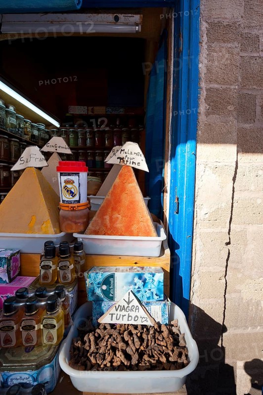 Spices and Viagra from a Moroccan dealer, sexual enhancers, pharmacy, medicine, shop, market