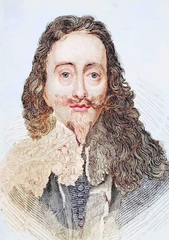 Charles I, 1600-1649, King of England, Scotland, Wales and Ireland, Illustration from Old England's Worthies, published around 1880, Historical, digitally restored reproduction from a 19th century original, Record date not stated