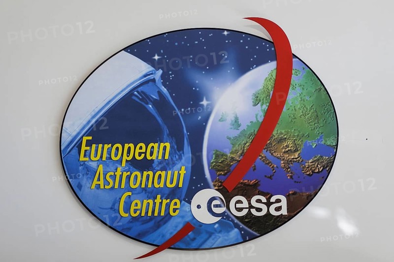 Logo of the European Astronaut Centre of the European Space Agency (ESA) photographed at the European Astronaut Centre in Troisdorf, 30.07.2024